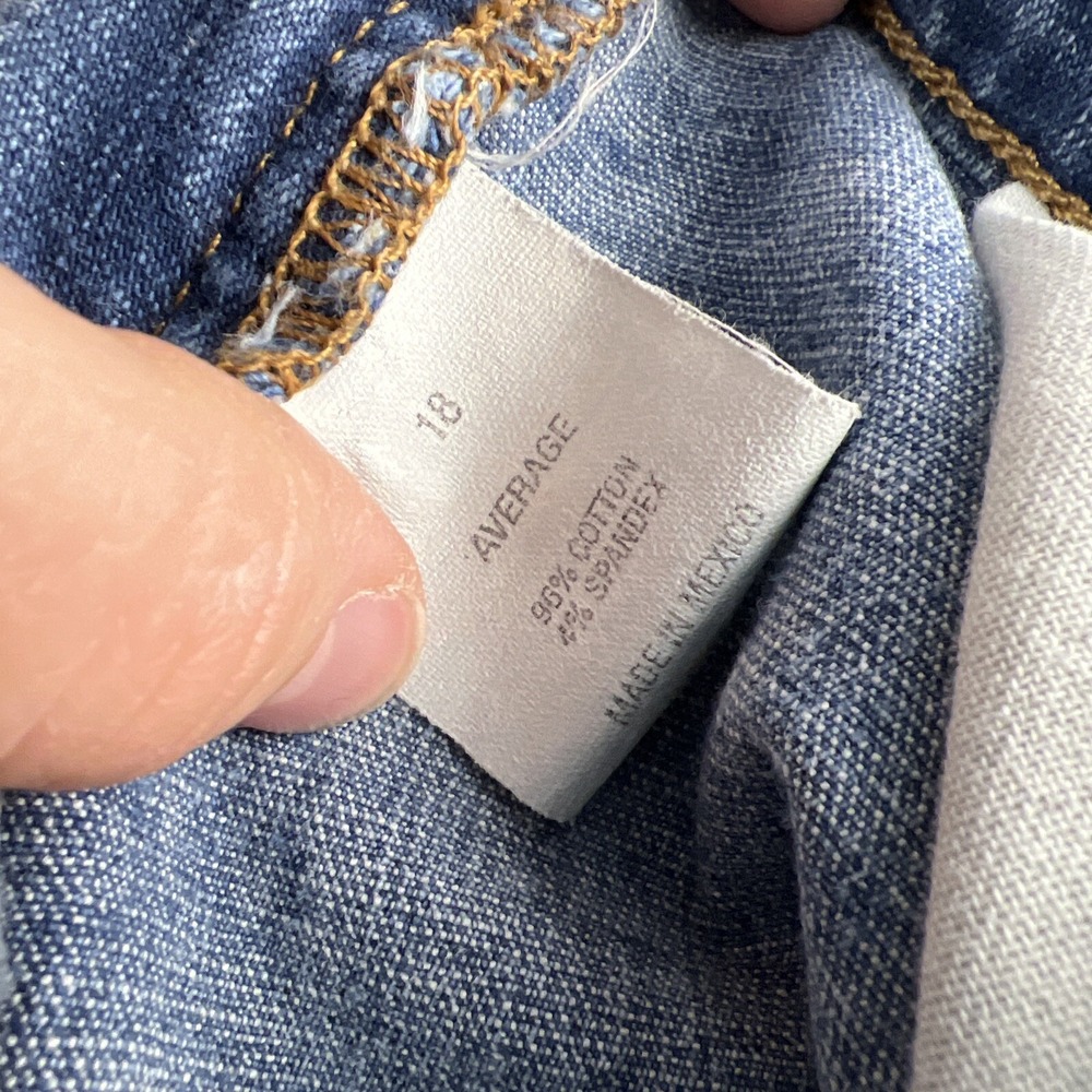 Venezia Womens Mom Jeans Light Wash Blue Plus Sz 18 Relaxed High Rise Straight - Picture 10 of 10